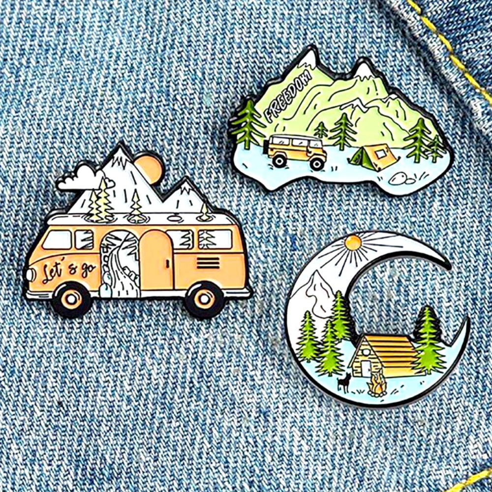 3pc 🌙Wanderlust Pin Set